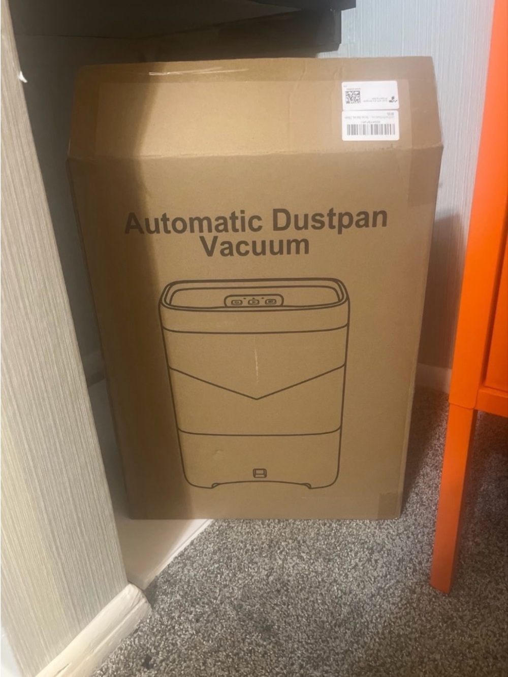Automatic Dustpan Vacuum - White Hands-Free Cleaning